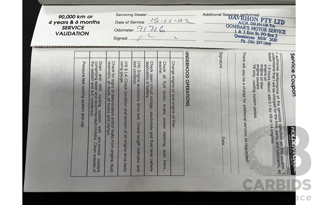 3/1993 Holden Berlina LX VPII 4d Sedan White 5.0L V8