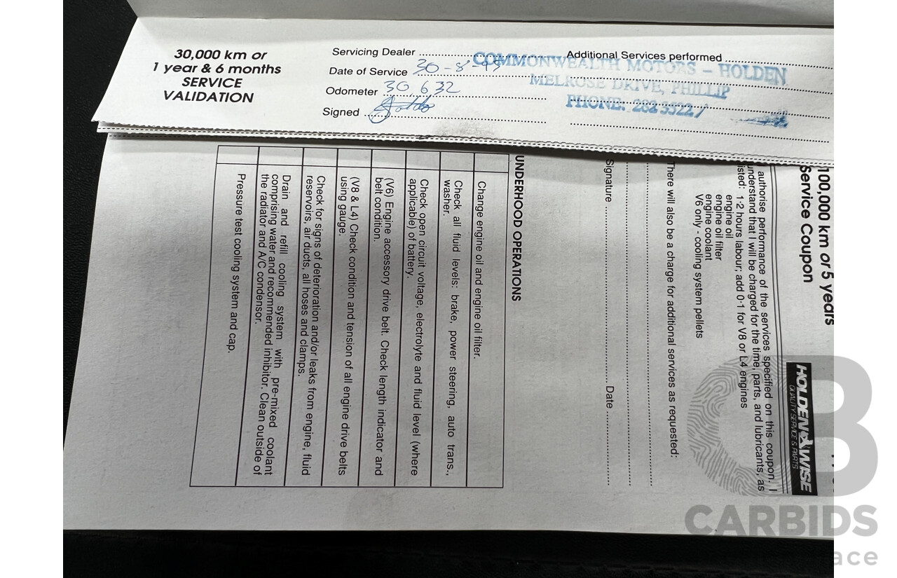 3/1993 Holden Berlina LX VPII 4d Sedan White 5.0L V8