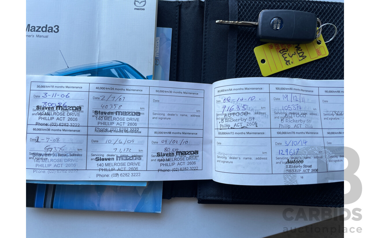 1/2005 Mazda Mazda3 NEO BK 5d Hatchback Blue 2.0L