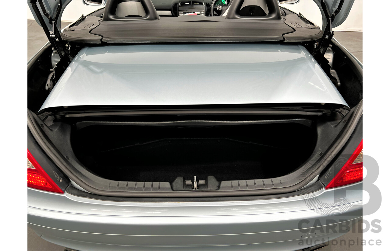 1/2005 Mercedes-Benz SLK 200 Kompressor R171 2d Convertible Blue 1.8L Supercharged