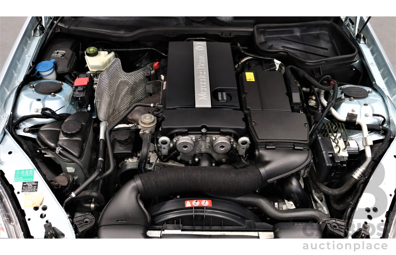 1/2005 Mercedes-Benz SLK 200 Kompressor R171 2d Convertible Blue 1.8L Supercharged