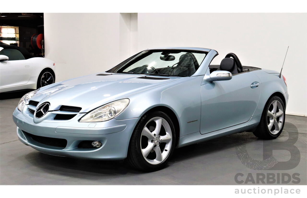 1/2005 Mercedes-Benz SLK 200 Kompressor R171 2d Convertible Blue 1.8L Supercharged