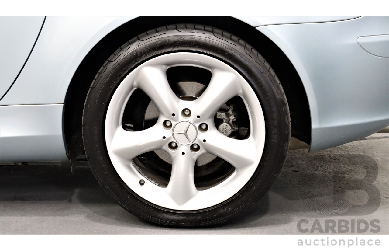 1/2005 Mercedes-Benz SLK 200 Kompressor R171 2d Convertible Blue 1.8L Supercharged