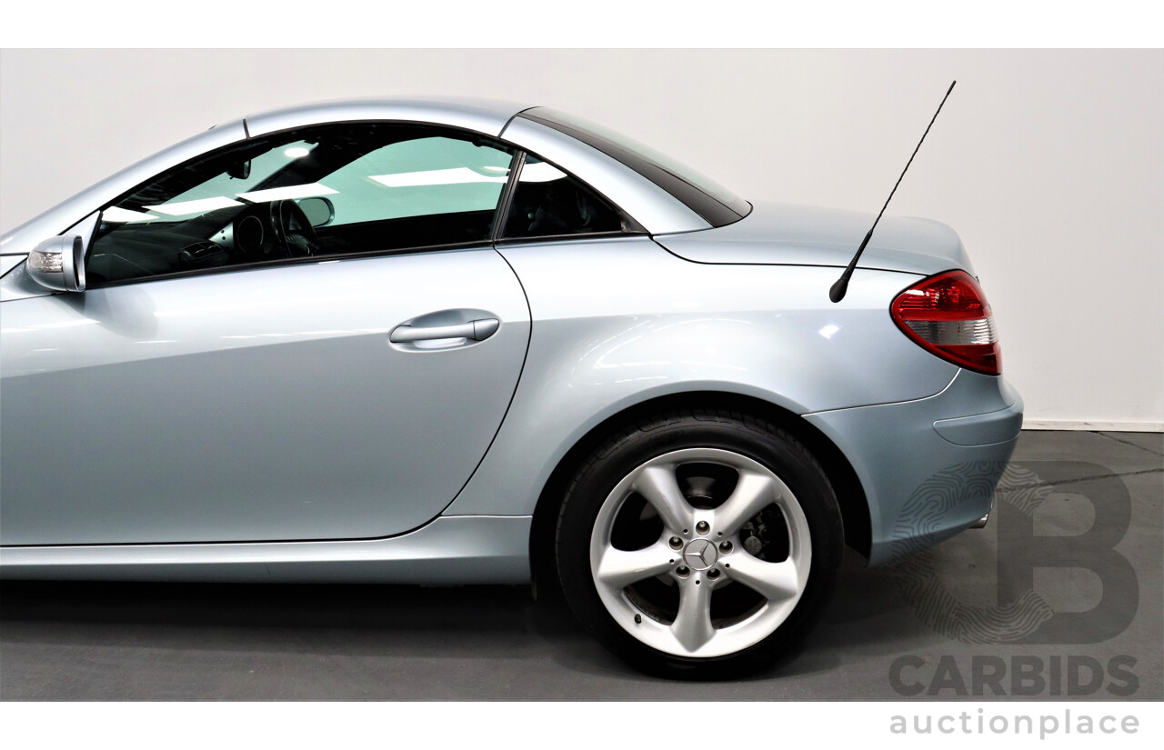 1/2005 Mercedes-Benz SLK 200 Kompressor R171 2d Convertible Blue 1.8L Supercharged