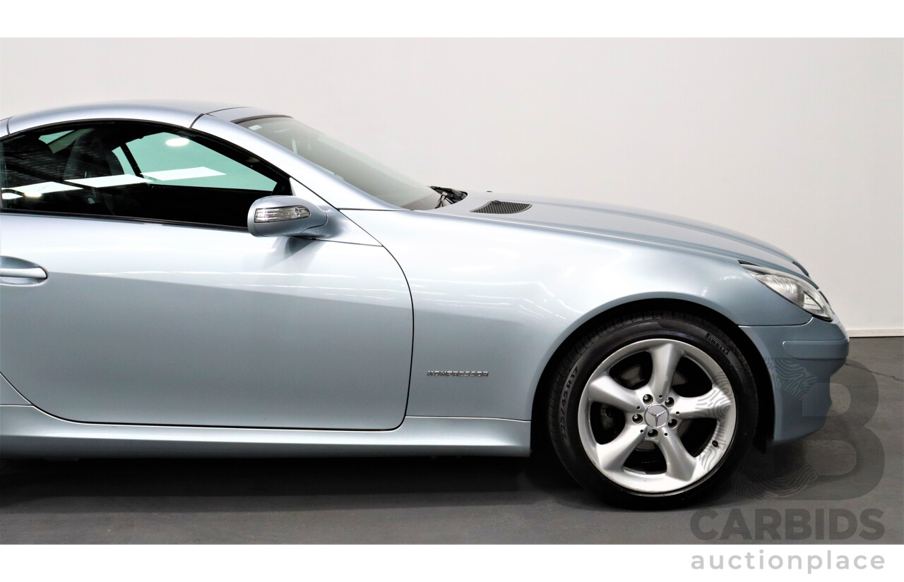 1/2005 Mercedes-Benz SLK 200 Kompressor R171 2d Convertible Blue 1.8L Supercharged