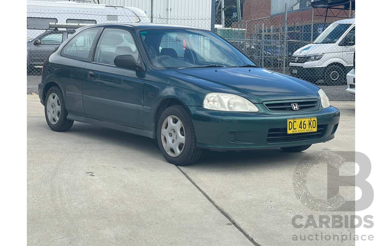 4/2000 Honda Civic CXi  3d Hatchback Green 1.6L
