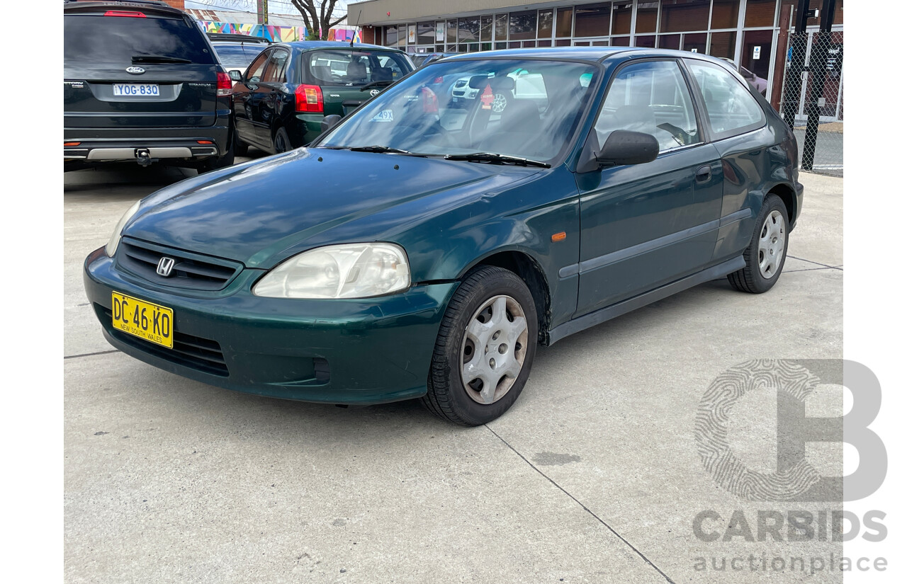 4/2000 Honda Civic CXi  3d Hatchback Green 1.6L