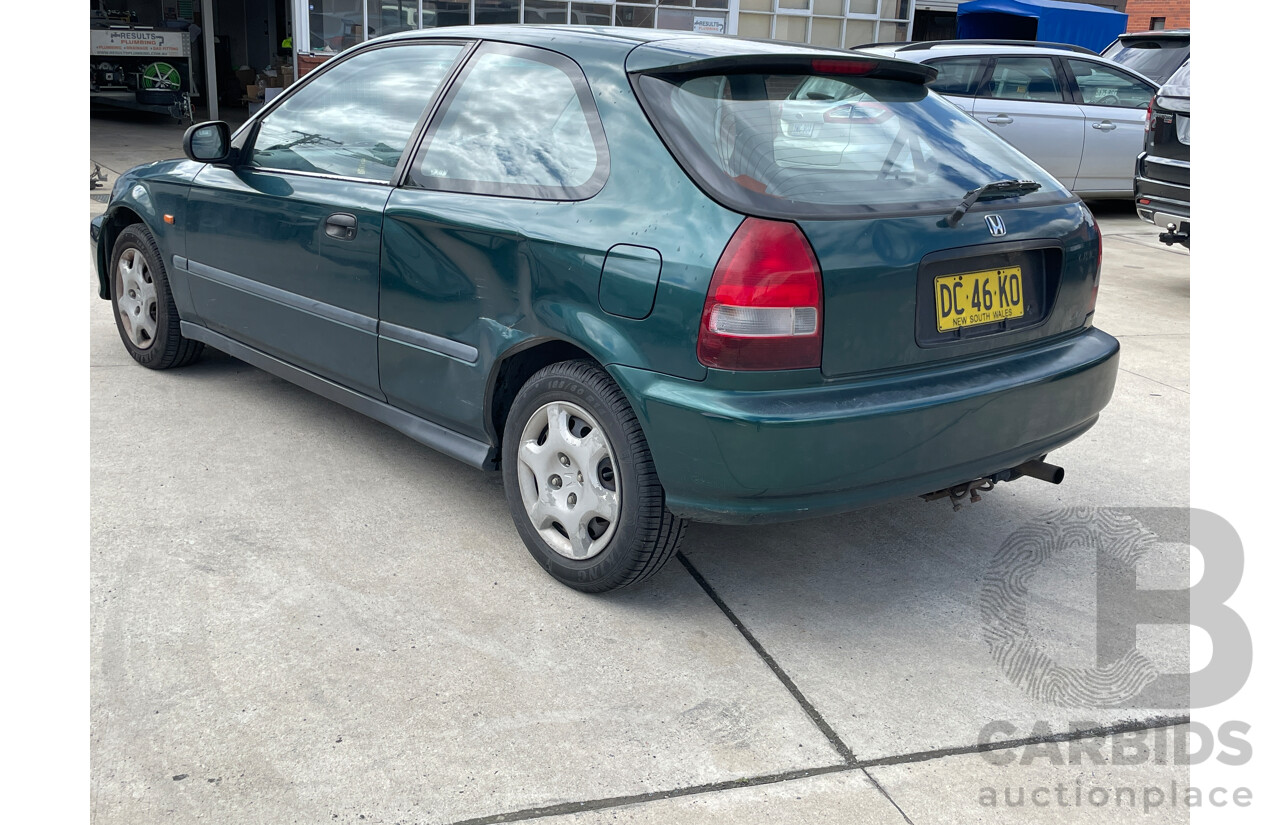4/2000 Honda Civic CXi  3d Hatchback Green 1.6L