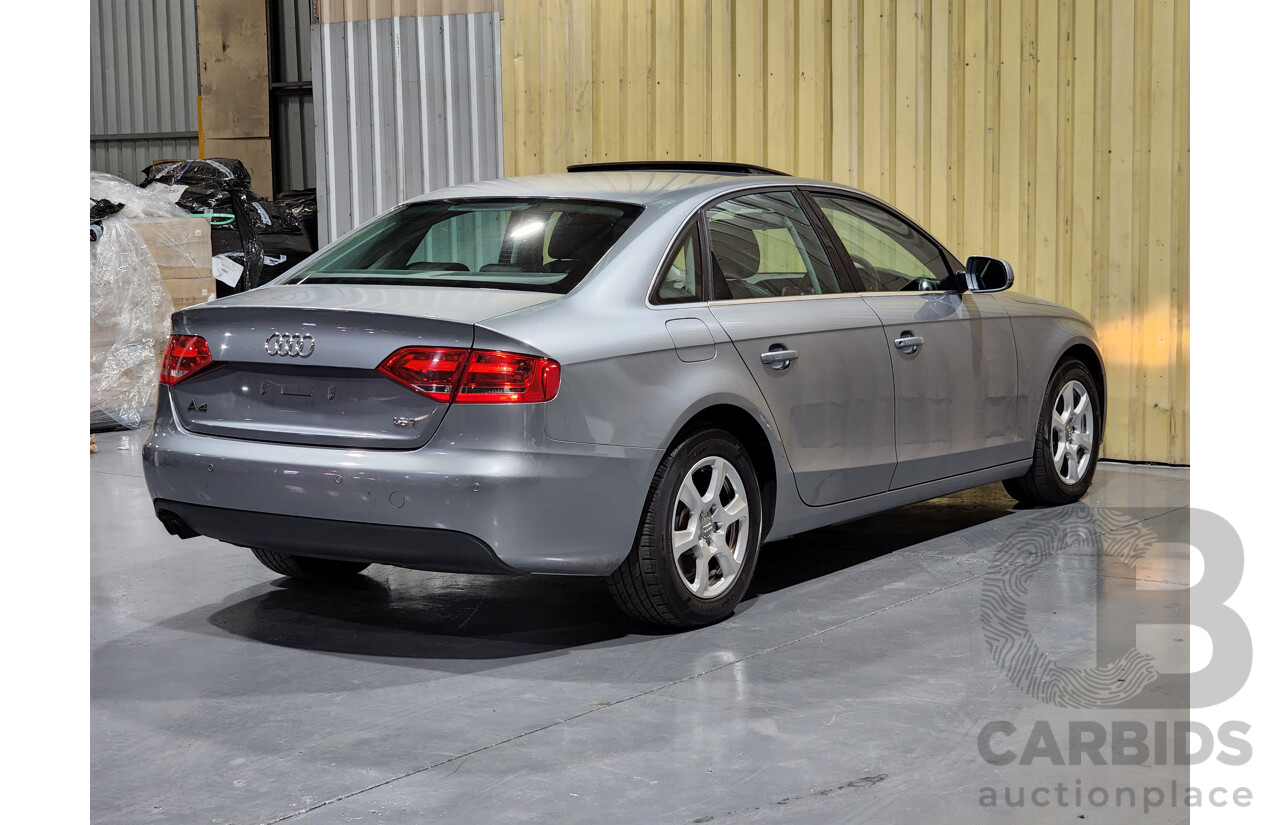 8/2011 Audi A4 1.8 TFSI B8 (8K) MY11 4d Sedan Grey 1.8L Turbo