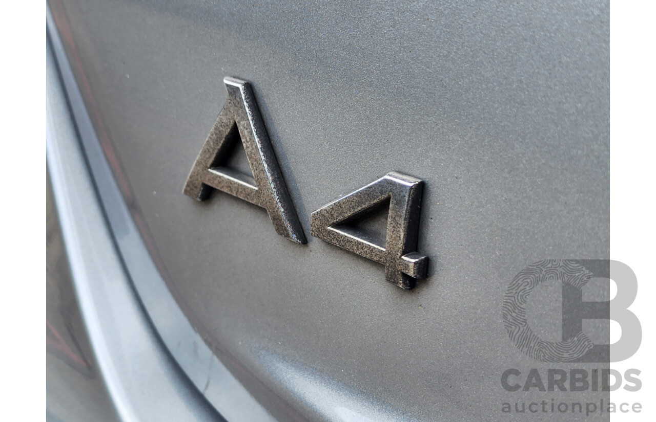 8/2011 Audi A4 1.8 TFSI B8 (8K) MY11 4d Sedan Grey 1.8L Turbo