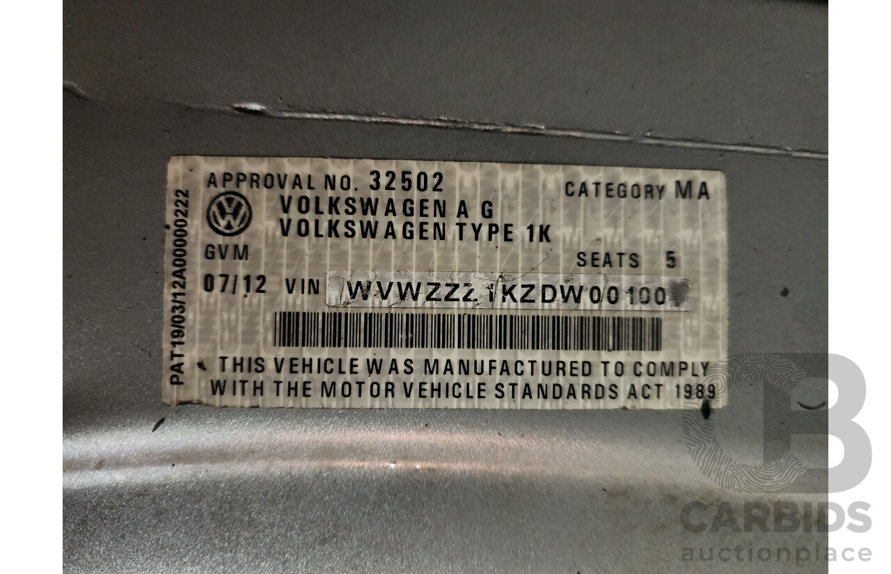 7/2012 Volkswagen Golf GTi 1K MY12 5d Hatchback Silver 2.0L Turbo