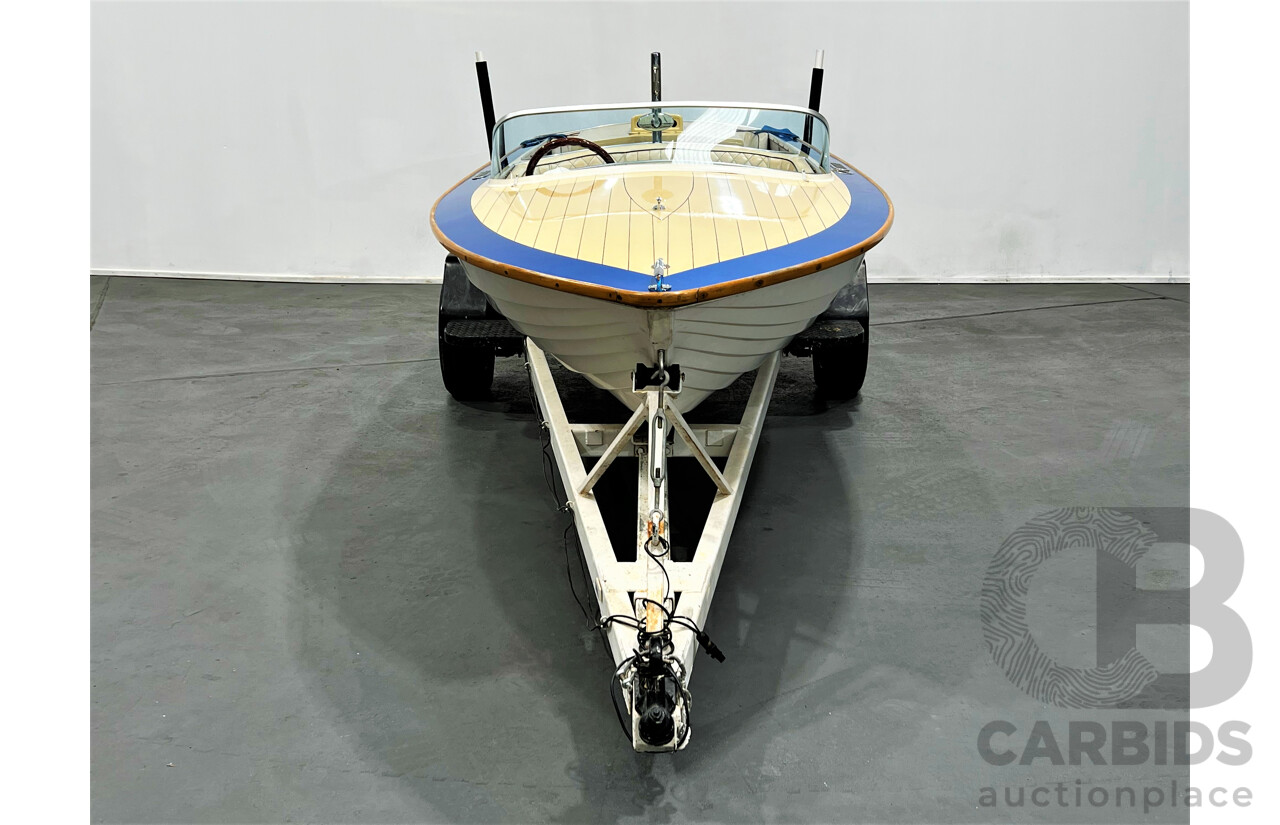 1967 Peter Williams Walkabout Classic Ski Boat & 01/1988 Home-Built Boat Trailer