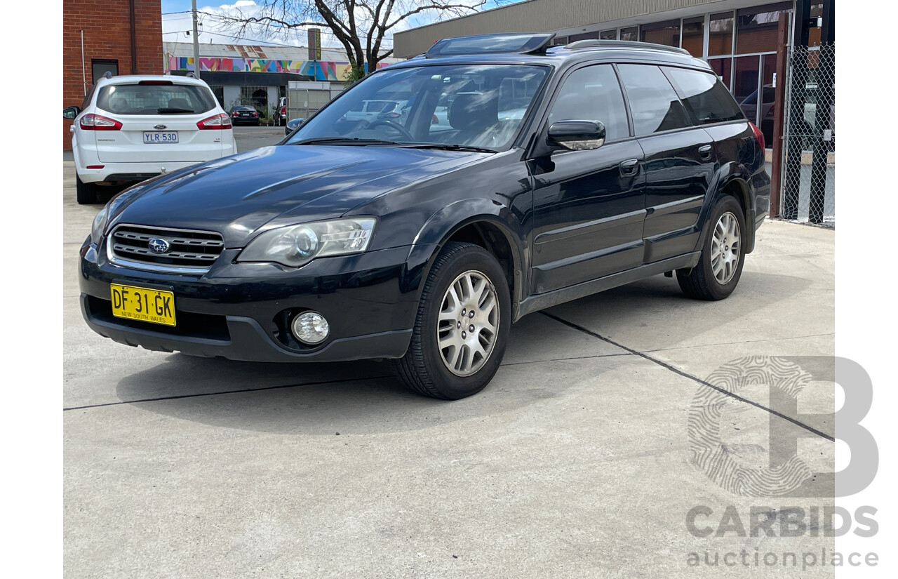6/2004 Subaru Outback 2.5i Premium MY04 4d Wagon Black 2.5L