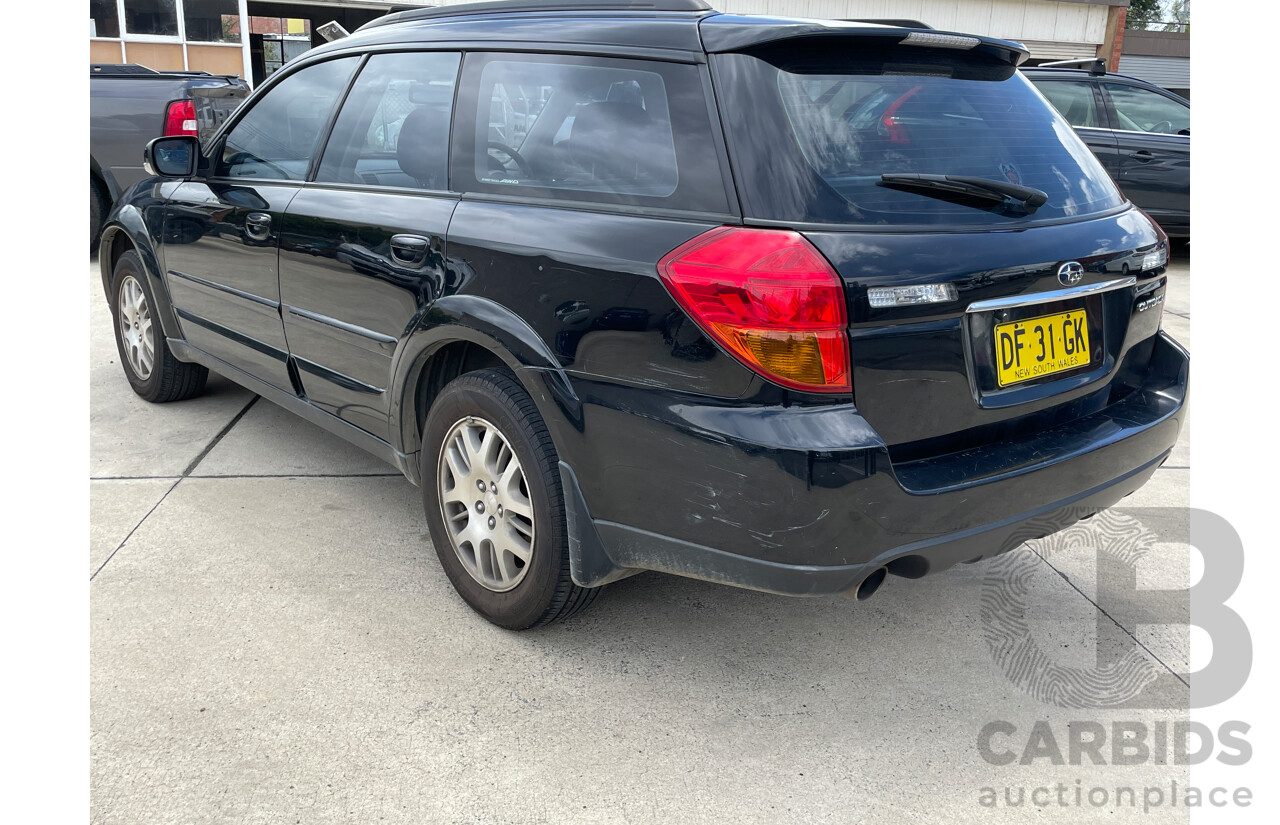 6/2004 Subaru Outback 2.5i Premium MY04 4d Wagon Black 2.5L