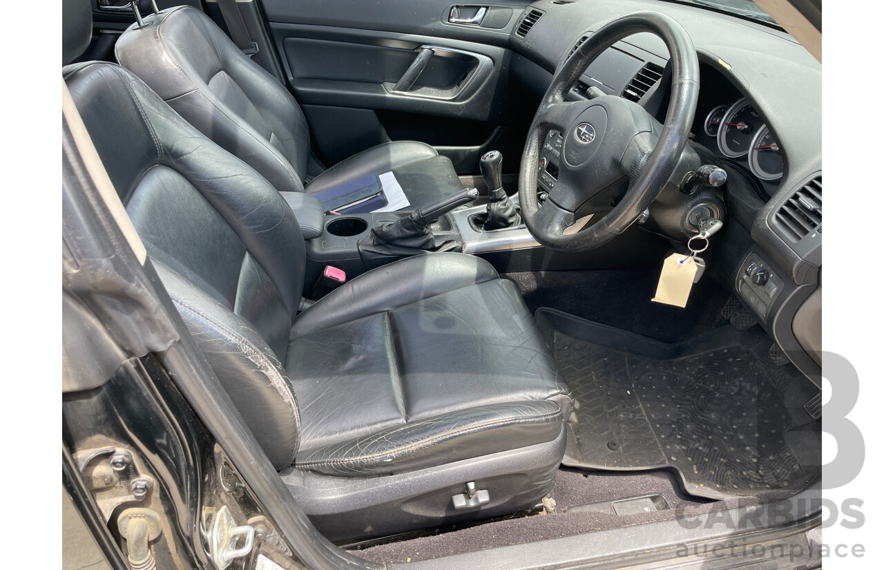 6/2004 Subaru Outback 2.5i Premium MY04 4d Wagon Black 2.5L