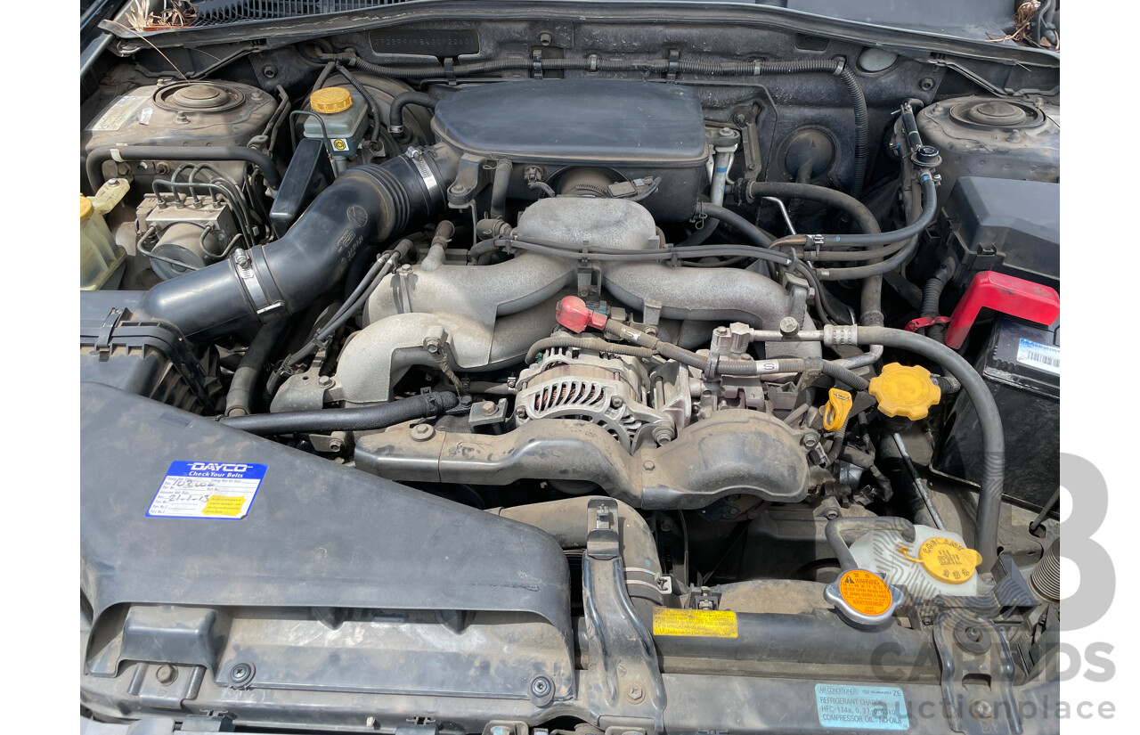 6/2004 Subaru Outback 2.5i Premium MY04 4d Wagon Black 2.5L