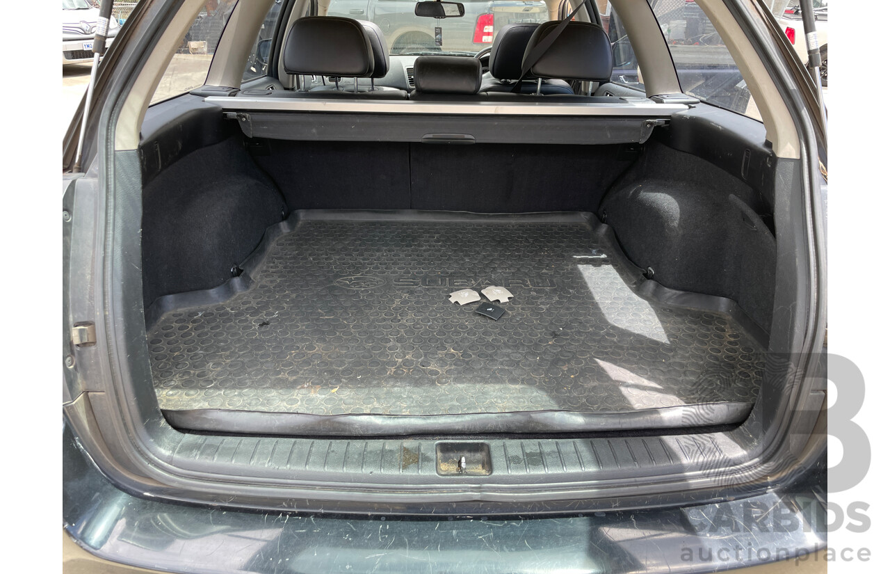 6/2004 Subaru Outback 2.5i Premium MY04 4d Wagon Black 2.5L