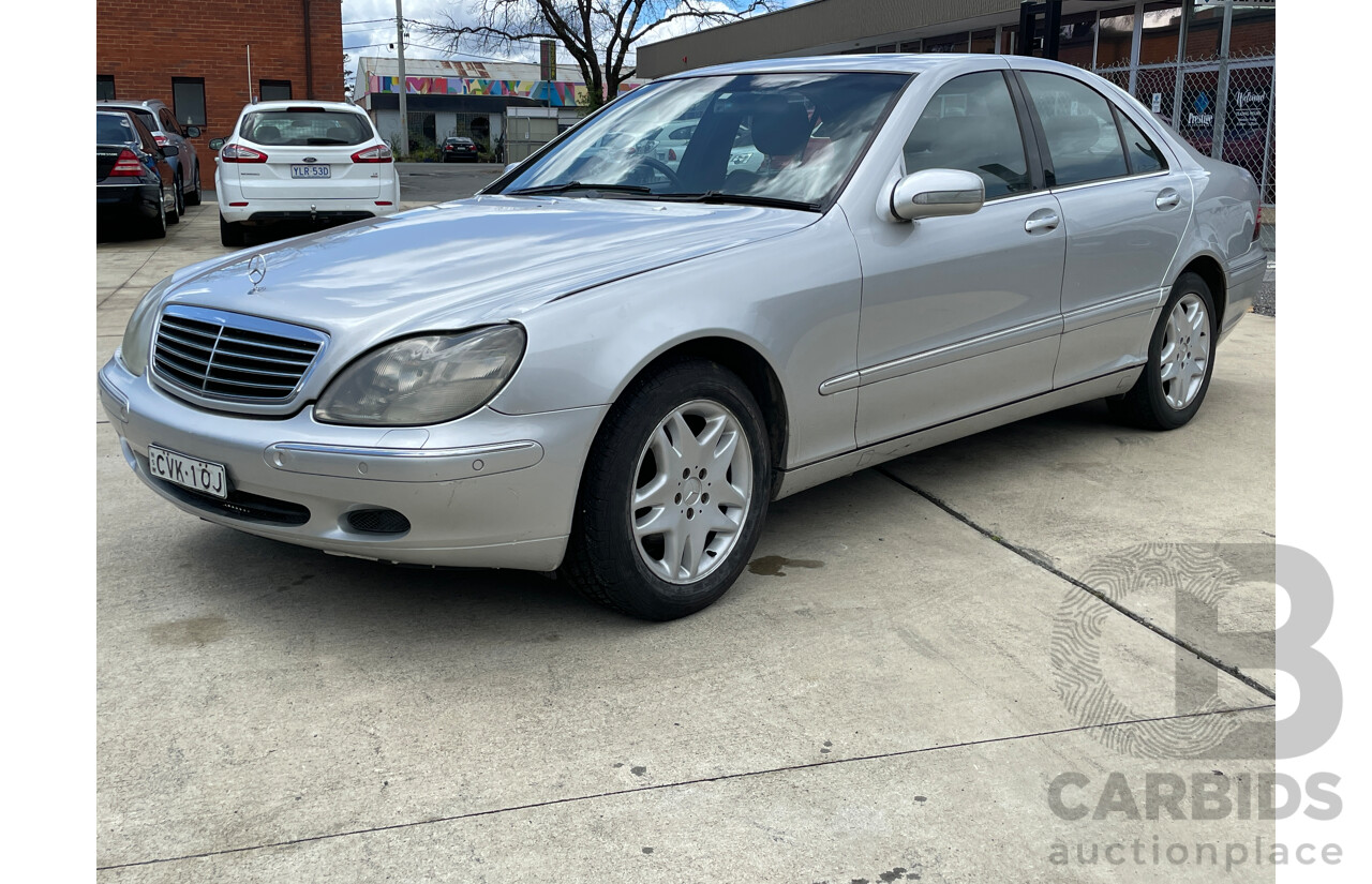 6/2001 Mercedes-Benz S320  W220 4d Sedan Silver 3.2L