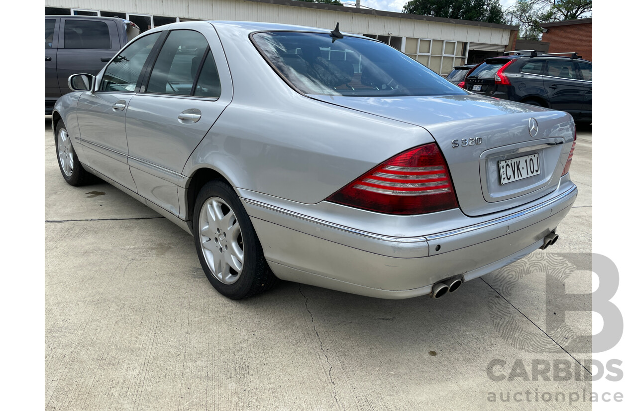 6/2001 Mercedes-Benz S320  W220 4d Sedan Silver 3.2L
