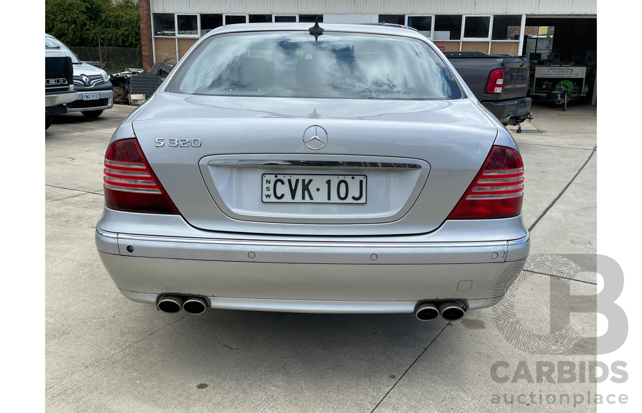 6/2001 Mercedes-Benz S320  W220 4d Sedan Silver 3.2L