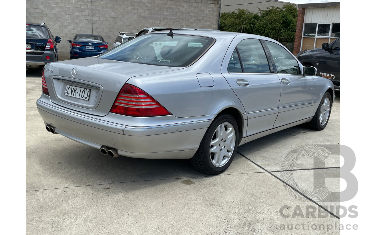 6/2001 Mercedes-Benz S320  W220 4d Sedan Silver 3.2L