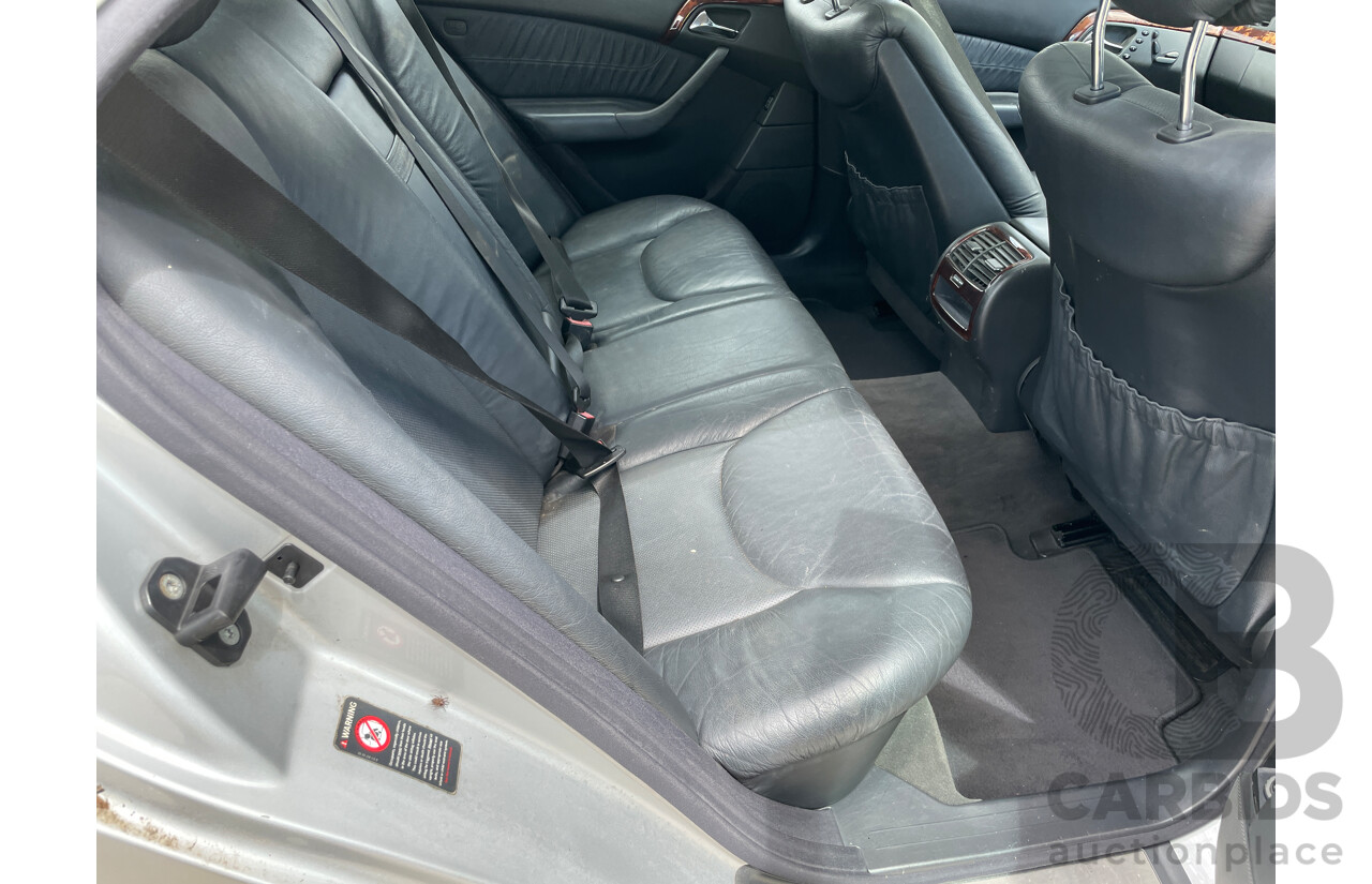 6/2001 Mercedes-Benz S320  W220 4d Sedan Silver 3.2L