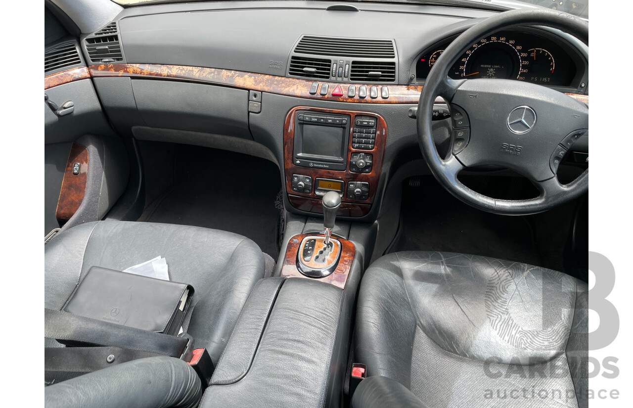 6/2001 Mercedes-Benz S320  W220 4d Sedan Silver 3.2L