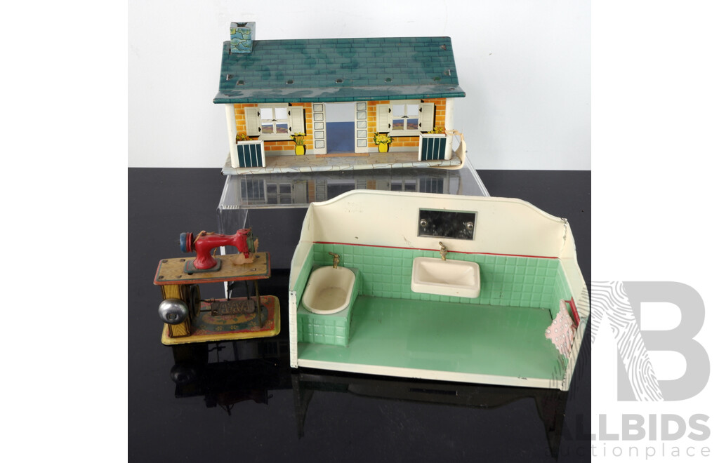 Vintage Tin Litho Doll House