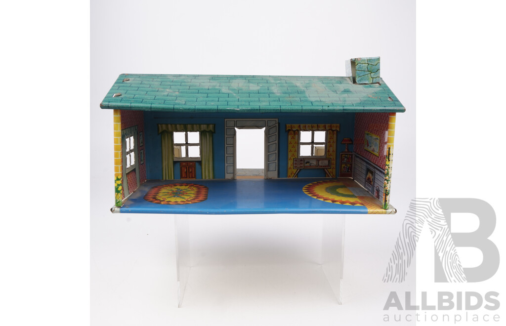 Vintage Tin Litho Doll House