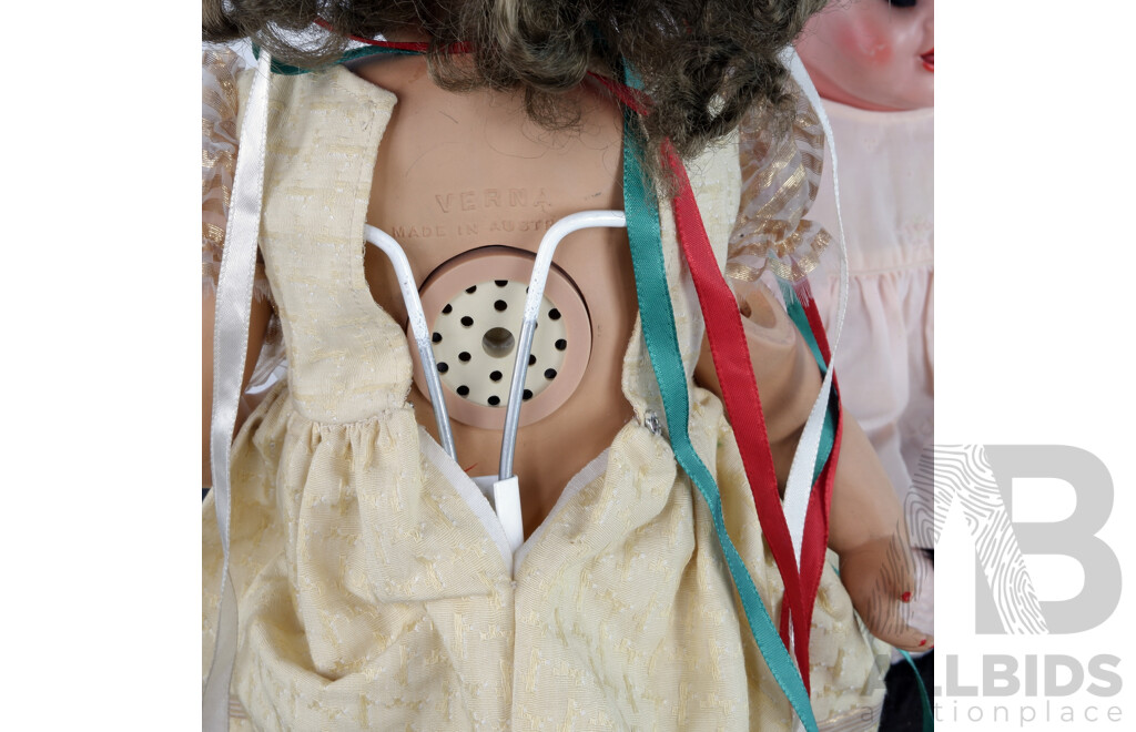 Two Vintage Girl Dolls Includes Australian Made Verna Doll