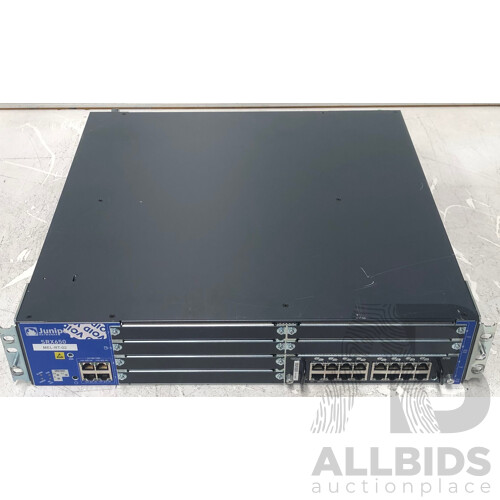Juniper Networks (SRX650-BASE-SRE6-645AP) SRX650 Services Gateway Security Appliance