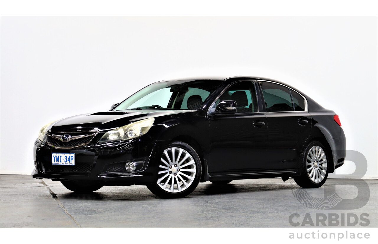 7/2010 Subaru Liberty 2.5i GT Premium MY10 4d Sedan Black 2.5L