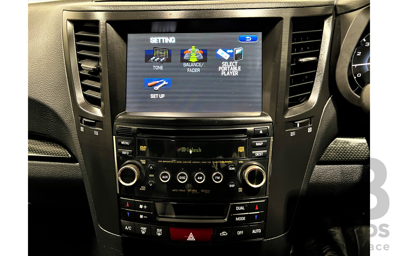 7/2010 Subaru Liberty 2.5i GT Premium MY10 4d Sedan Black 2.5L