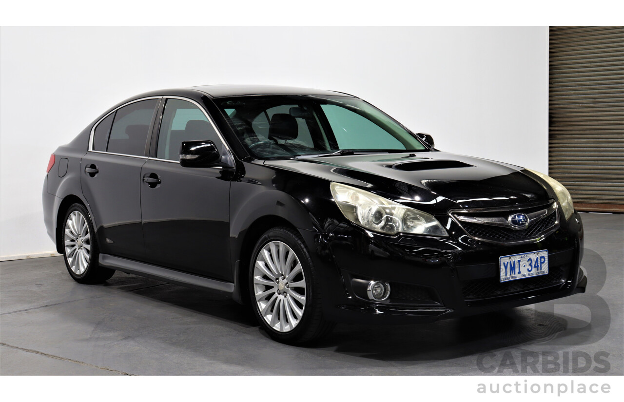 7/2010 Subaru Liberty 2.5i GT Premium MY10 4d Sedan Black 2.5L