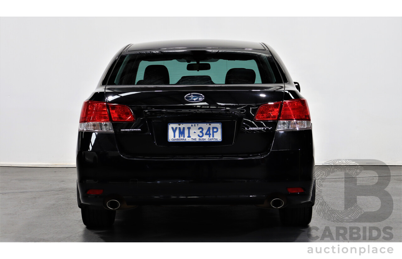 7/2010 Subaru Liberty 2.5i GT Premium MY10 4d Sedan Black 2.5L