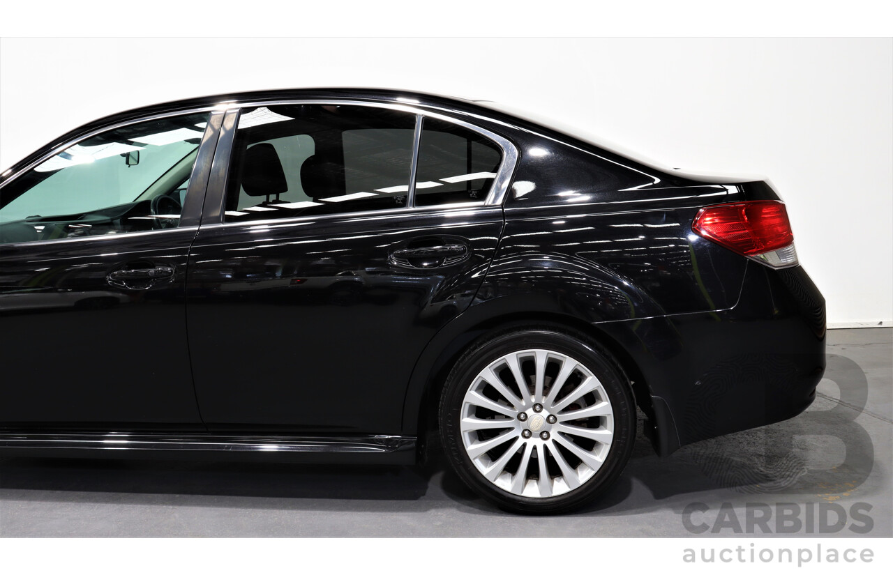 7/2010 Subaru Liberty 2.5i GT Premium MY10 4d Sedan Black 2.5L