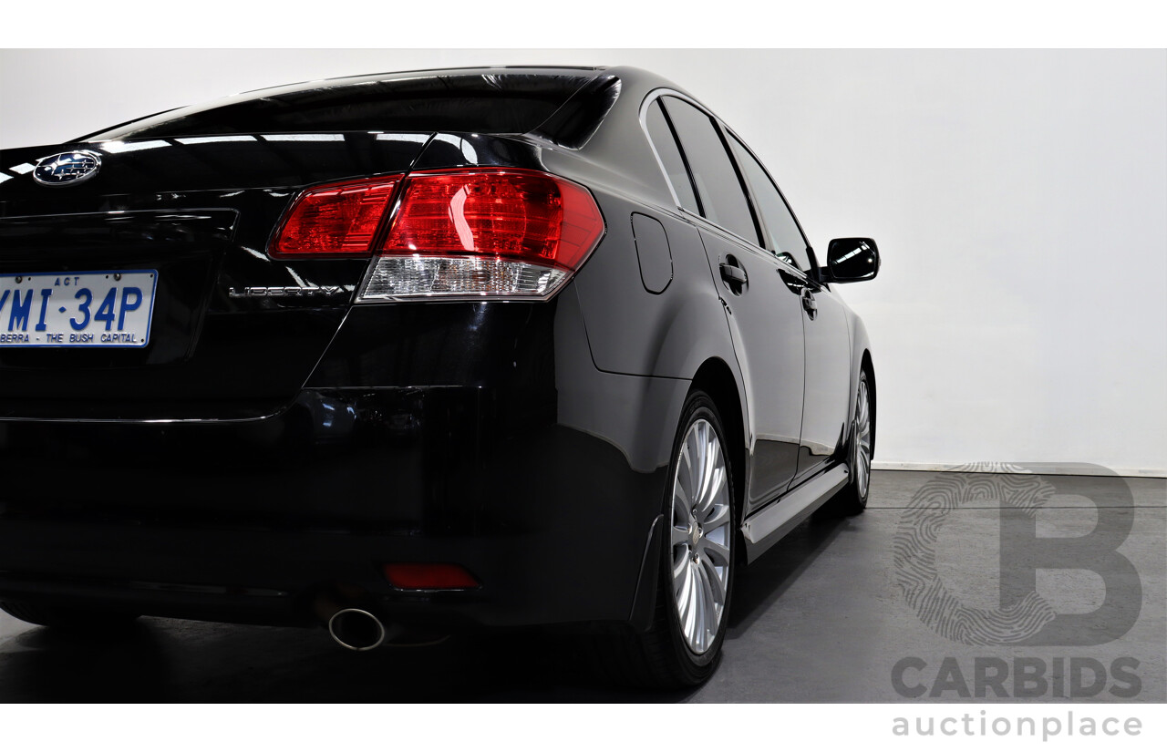 7/2010 Subaru Liberty 2.5i GT Premium MY10 4d Sedan Black 2.5L
