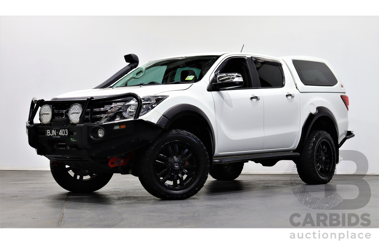10/2019 Mazda Bt50 GT (4x4) MY16 Dual Cab Utility White 3.2L