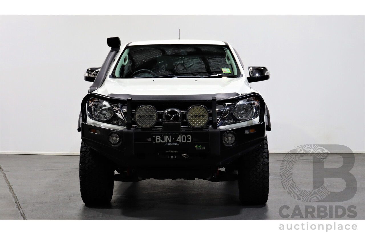 10/2019 Mazda Bt50 GT (4x4) MY16 Dual Cab Utility White 3.2L
