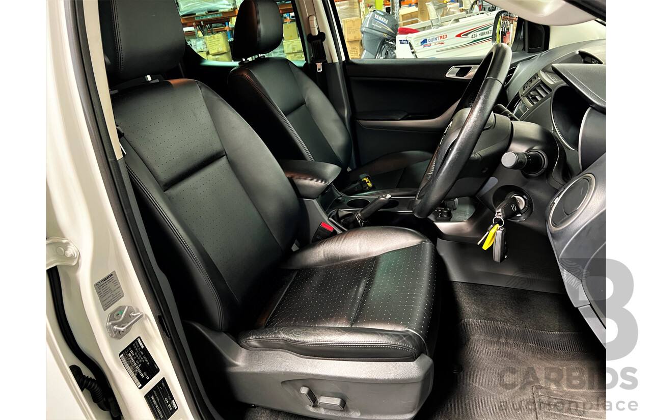 10/2019 Mazda Bt50 GT (4x4) MY16 Dual Cab Utility White 3.2L