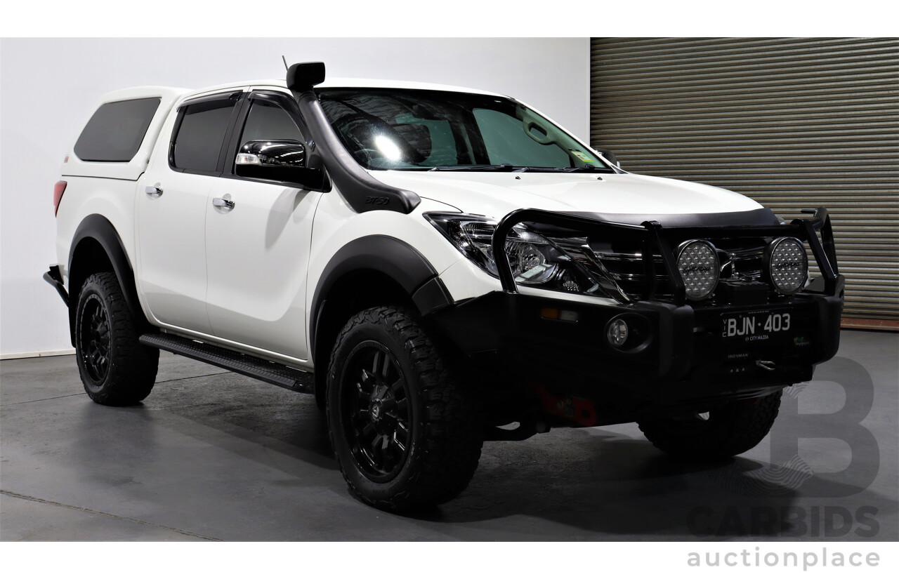 10/2019 Mazda Bt50 GT (4x4) MY16 Dual Cab Utility White 3.2L