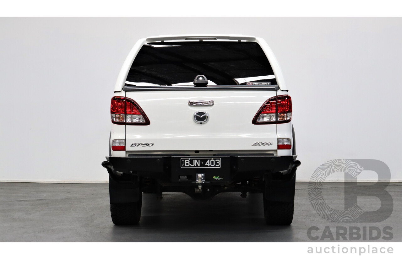 10/2019 Mazda Bt50 GT (4x4) MY16 Dual Cab Utility White 3.2L