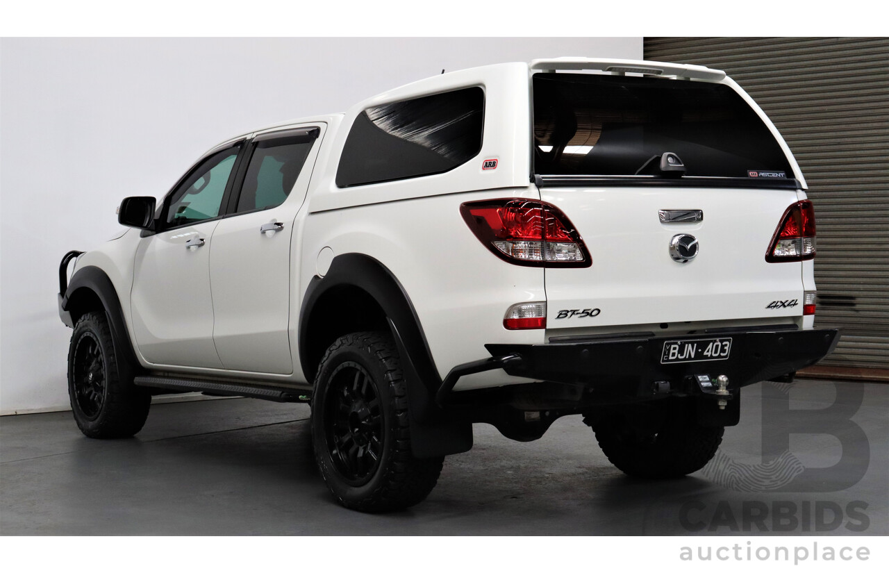 10/2019 Mazda Bt50 GT (4x4) MY16 Dual Cab Utility White 3.2L