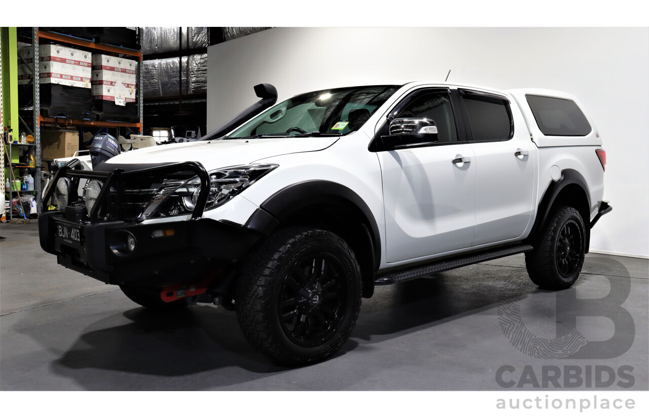 10/2019 Mazda Bt50 GT (4x4) MY16 Dual Cab Utility White 3.2L