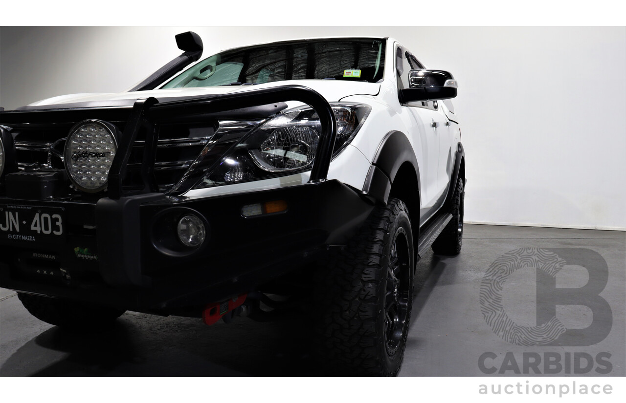 10/2019 Mazda Bt50 GT (4x4) MY16 Dual Cab Utility White 3.2L