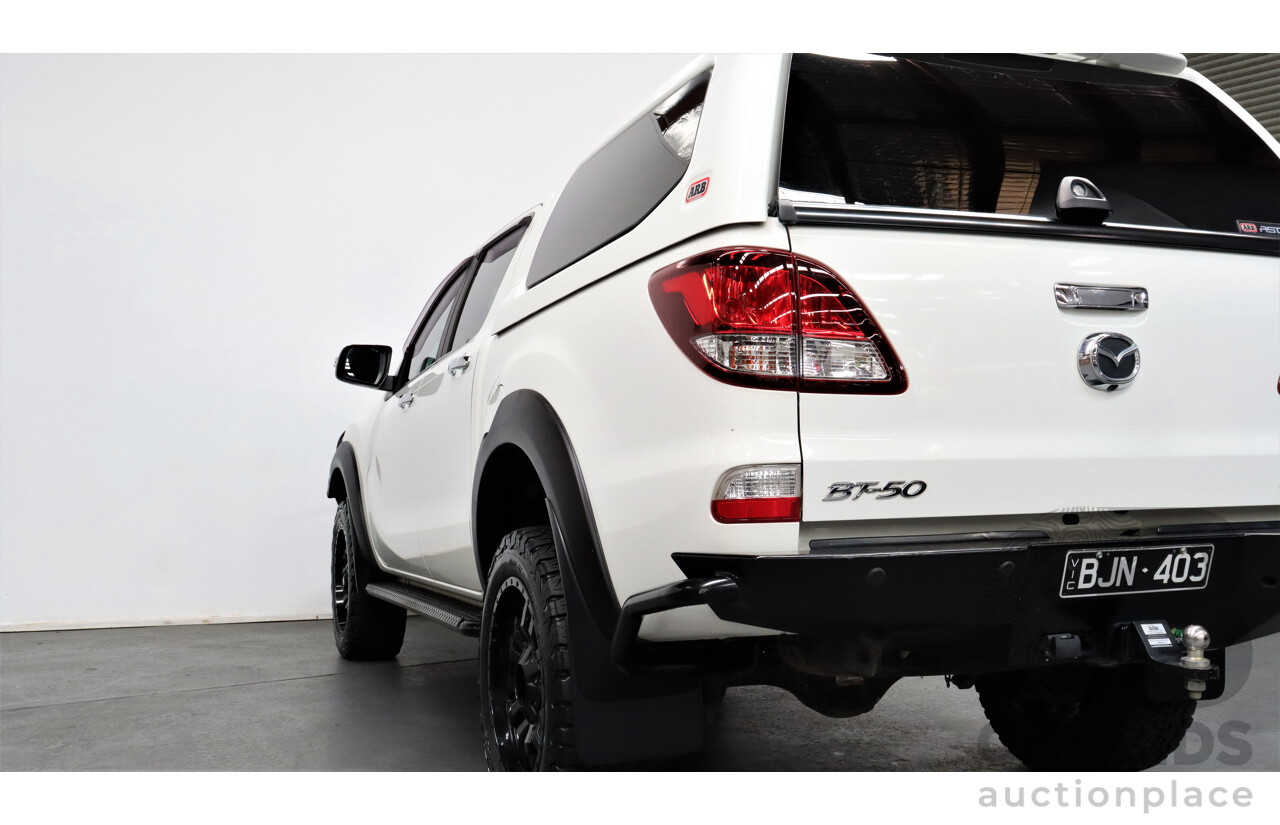 10/2019 Mazda Bt50 GT (4x4) MY16 Dual Cab Utility White 3.2L