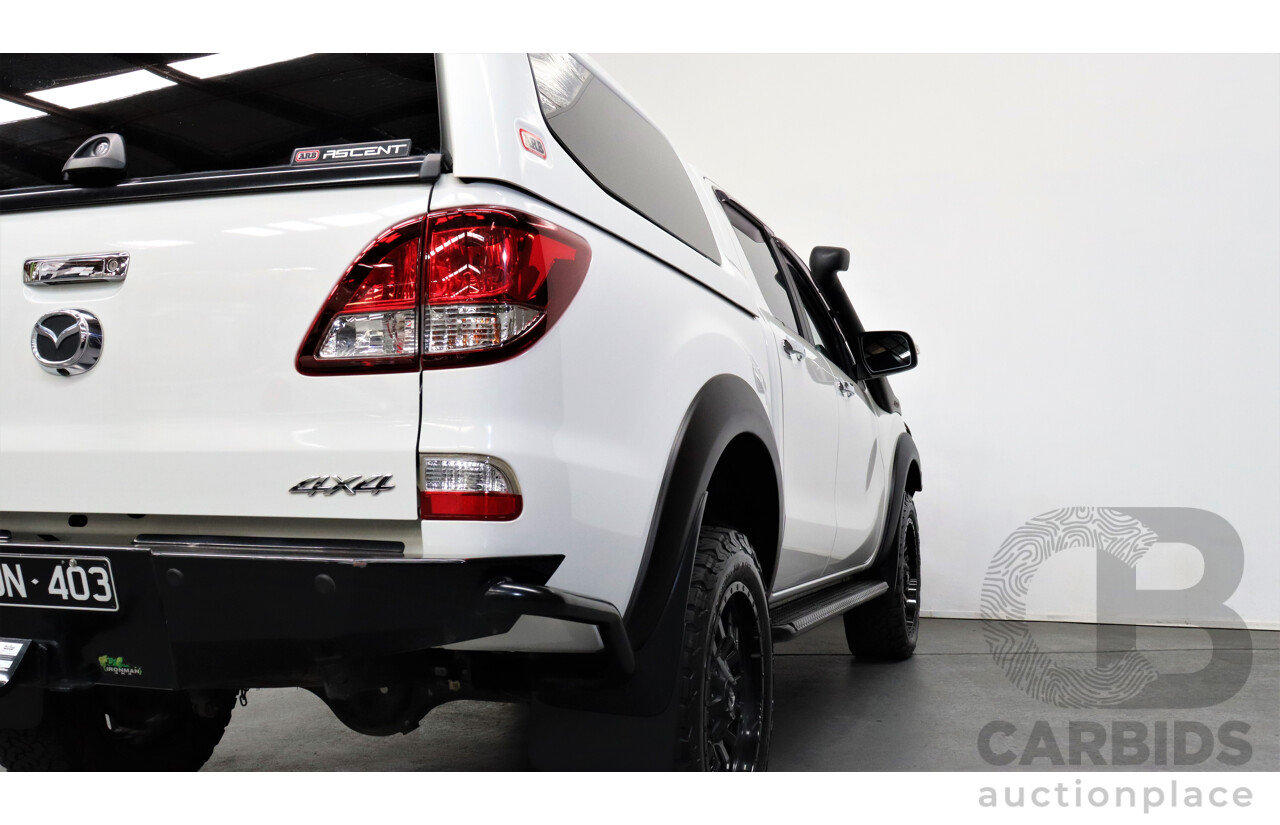 10/2019 Mazda Bt50 GT (4x4) MY16 Dual Cab Utility White 3.2L
