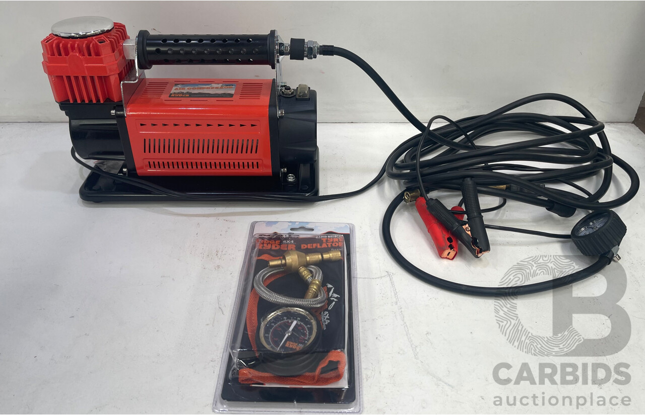 Ridge Ryder Air Compressor and Rapid Release Tyre Deflator