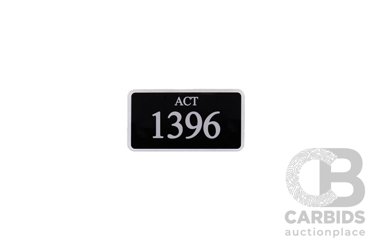ACT 4-Digit Number Plate - 1396