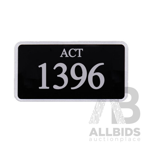 ACT 4-Digit Number Plate 1396 - Lot 1407122 | CARBIDS